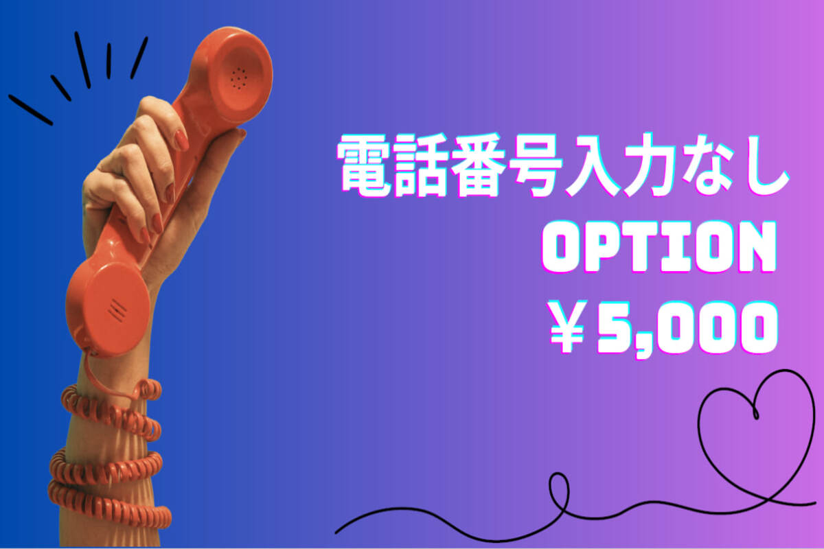  📞電話番号入力なしオプション📞