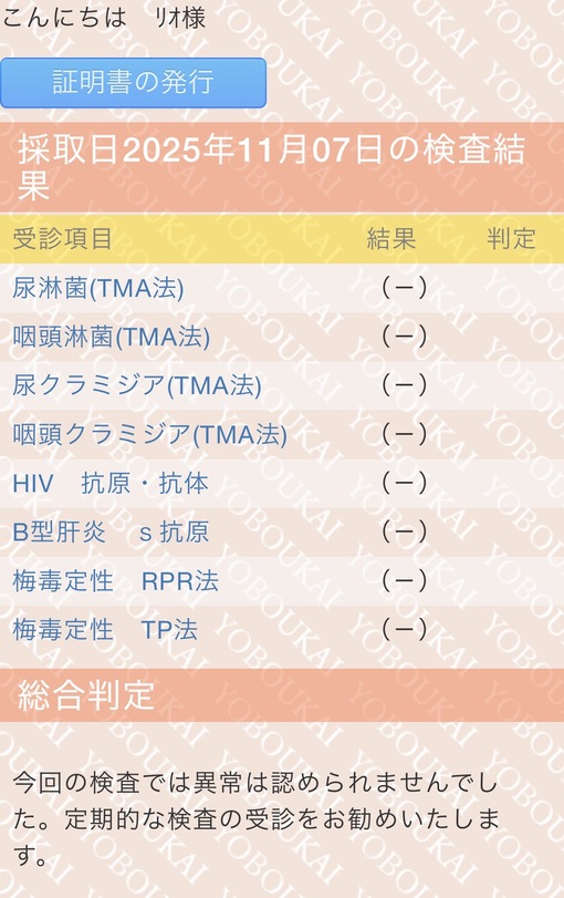 RIO（リオ） 2025年12月検査結果