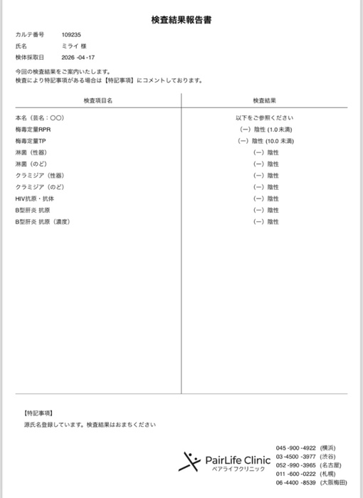 MIRAI（ミライ） 平常です。