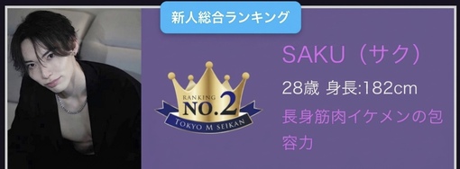 SAKU（サク） 初めてのランクイン