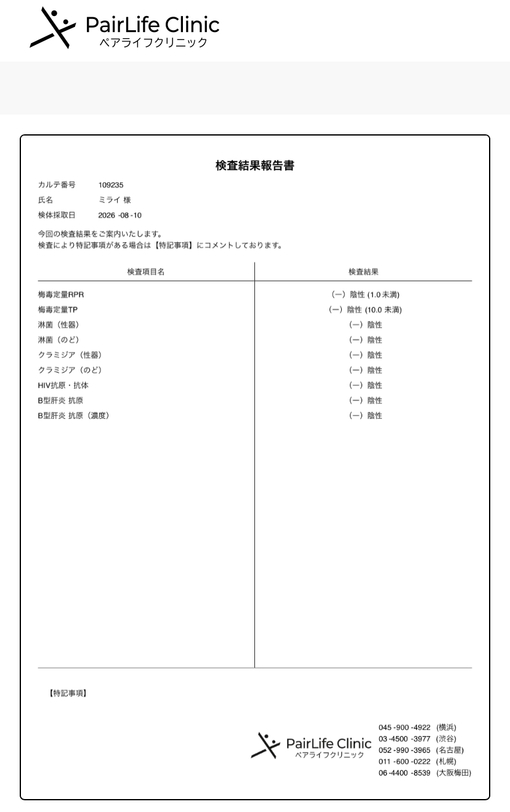 MIRAI（ミライ） 定期検査